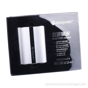 10,400mAh power station with metal casing for smartphone